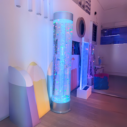 Playlearn Jumbo Bubble Tube Extra Wide 1.5m – Sensory Bubble Column with Floating Balls & Remote Control