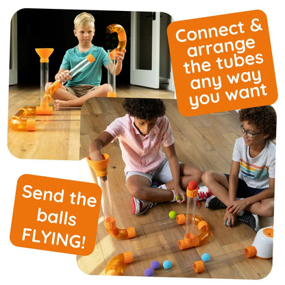 Fat Brain Toys Air Toobz – Interactive STEM Air-Powered Tube Play Set for Kids