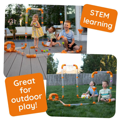 Fat Brain Toys Air Toobz – Interactive STEM Air-Powered Tube Play Set for Kids