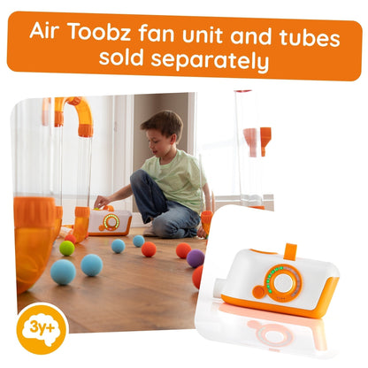 Fat Brain Toys Air Toobz – Whirlwind Accessory Pack | STEM Air-Powered Motion Add-On for Kids