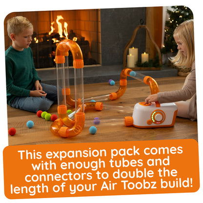 Fat Brain Toys Air Toobz Expansion Pack – STEM Air-Powered Tube Extension Set for Kids