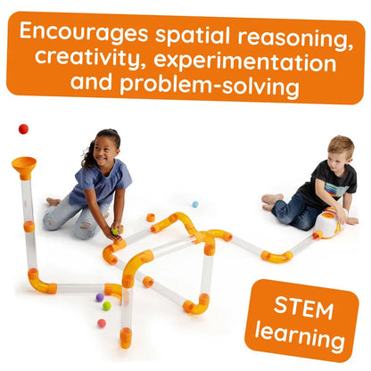 Fat Brain Toys Air Toobz Expansion Pack – STEM Air-Powered Tube Extension Set for Kids