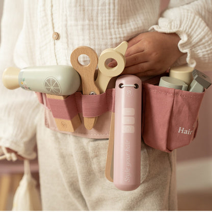 Little Dutch Hairdresser Set New – Wooden Pretend Play Salon Toy for Kids