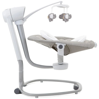 Joie Serina Swivel Baby Swing Elephant Duo – Multi-Motion Soothing Swing for Babies