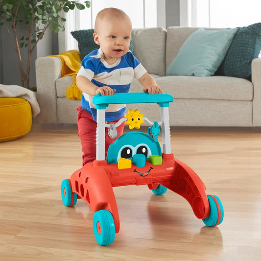 Fisher-Price 2-Sided Steady Speed Baby Walker – Adjustable Speed First Steps Walker for Babies