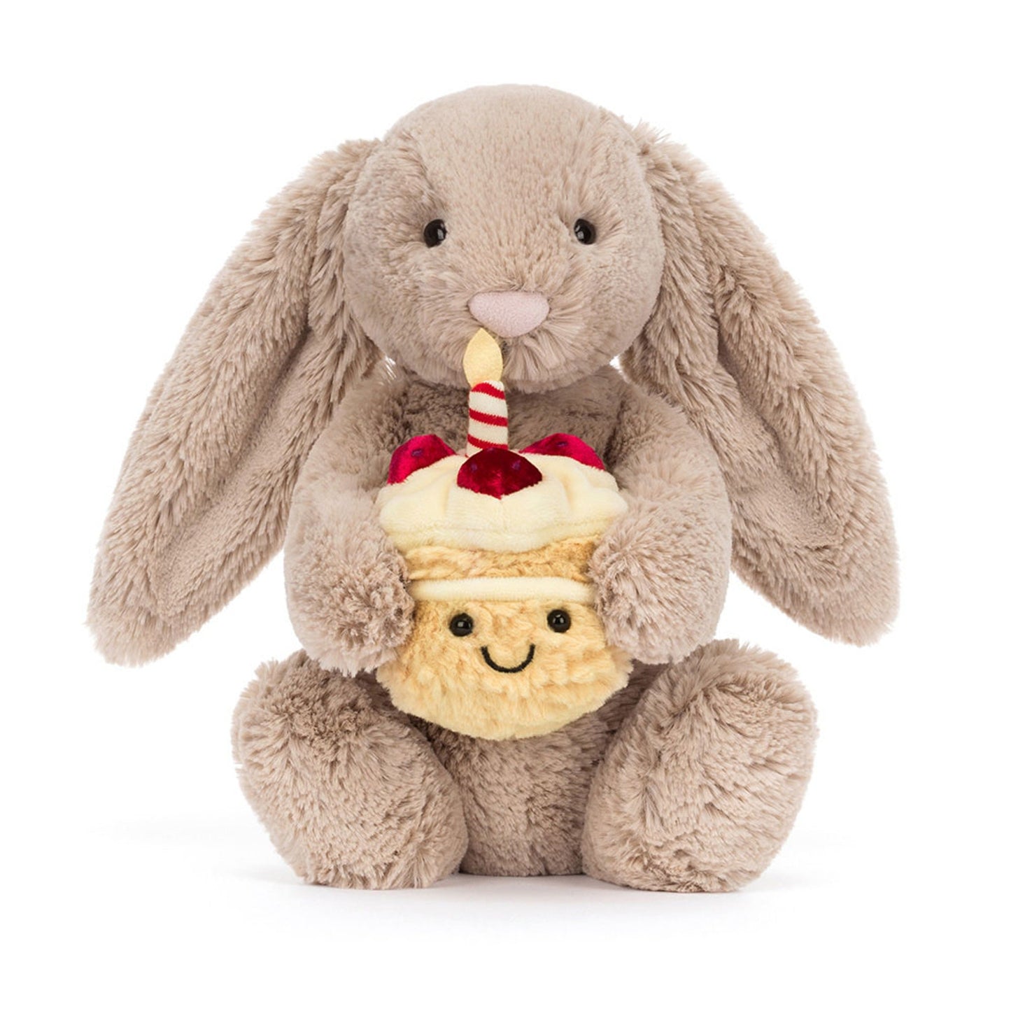Jellycat Bashful Beige Bunny Birthday Edition Plush Toy – Special Birthday Teddy Bunny