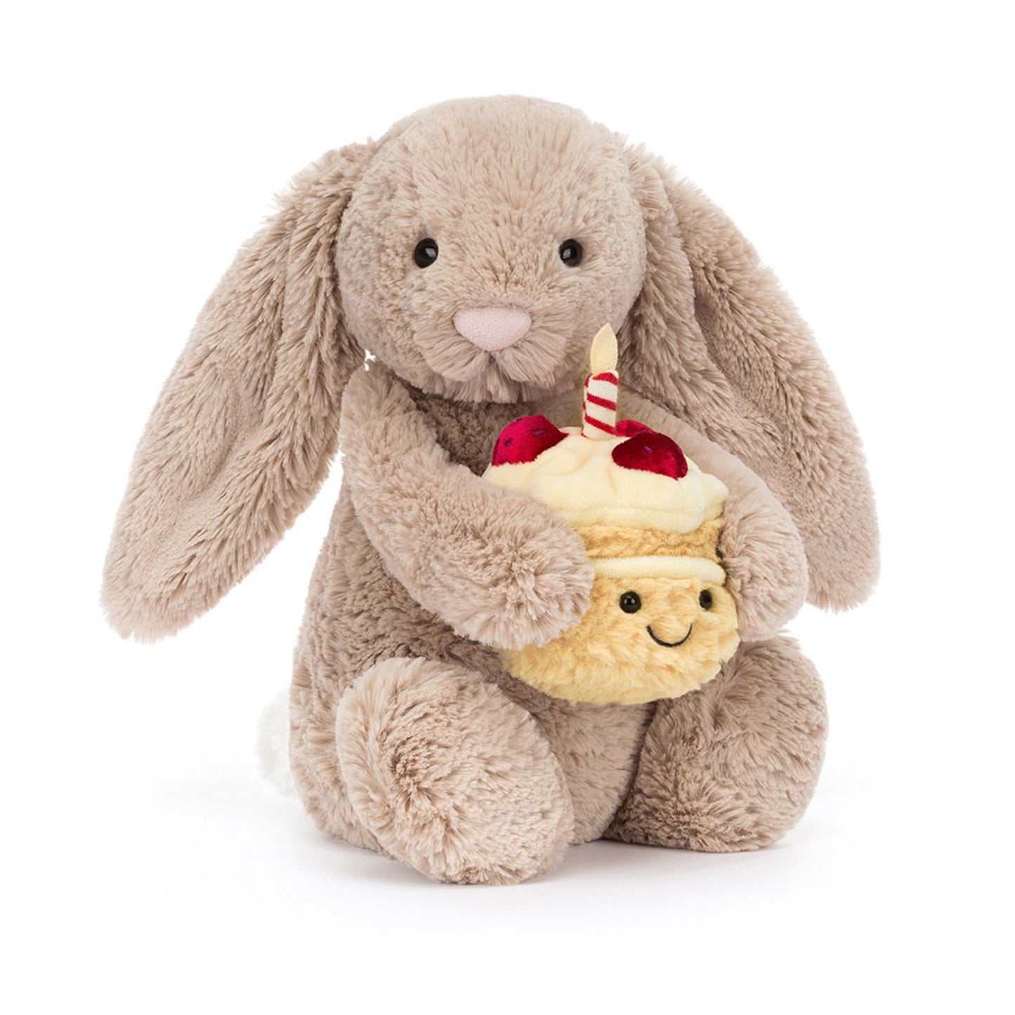Jellycat Bashful Beige Bunny Birthday Edition Plush Toy – Special Birthday Teddy Bunny