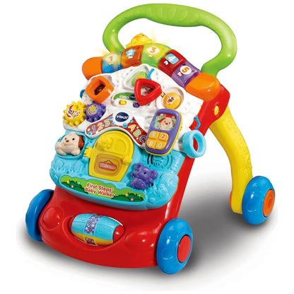 VTech Red First Steps Walker for Babies – Interactive Baby Learning & Walking Aid