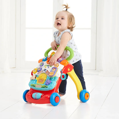 VTech Red First Steps Walker for Babies – Interactive Baby Learning & Walking Aid
