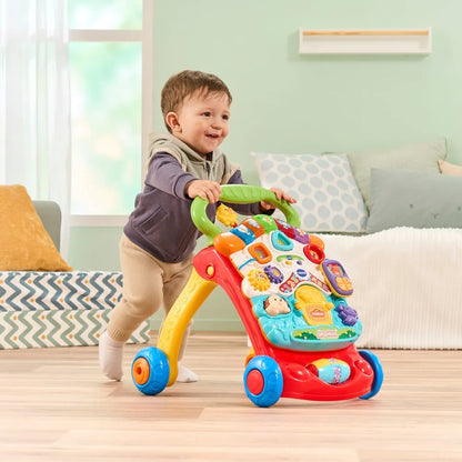 VTech Red First Steps Walker for Babies – Interactive Baby Learning & Walking Aid