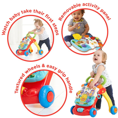 VTech Red First Steps Walker for Babies – Interactive Baby Learning & Walking Aid