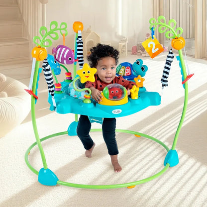 Baby Einstein 2-in-1 Ocean-Themed Activity Jumper for Babies – Musical & Sensory Learning Jumper