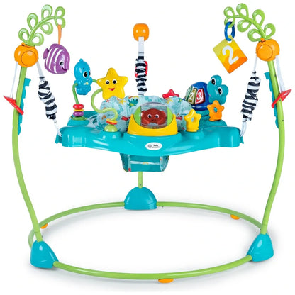 Baby Einstein 2-in-1 Ocean-Themed Activity Jumper for Babies – Musical & Sensory Learning Jumper