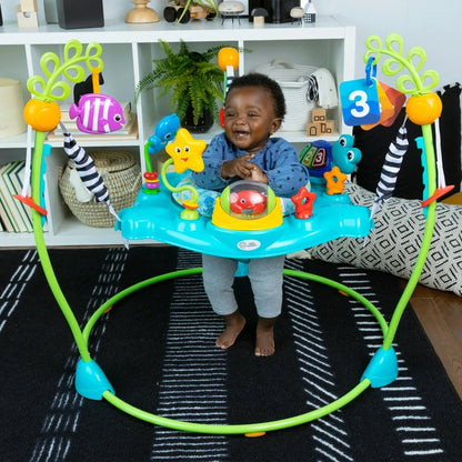 Baby Einstein 2-in-1 Ocean-Themed Activity Jumper for Babies – Musical & Sensory Learning Jumper