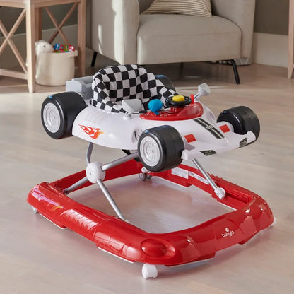 Babylo Racing Car 2-in-1 Baby Walker – Push Walker & Ride-On for Babies and Toddlers