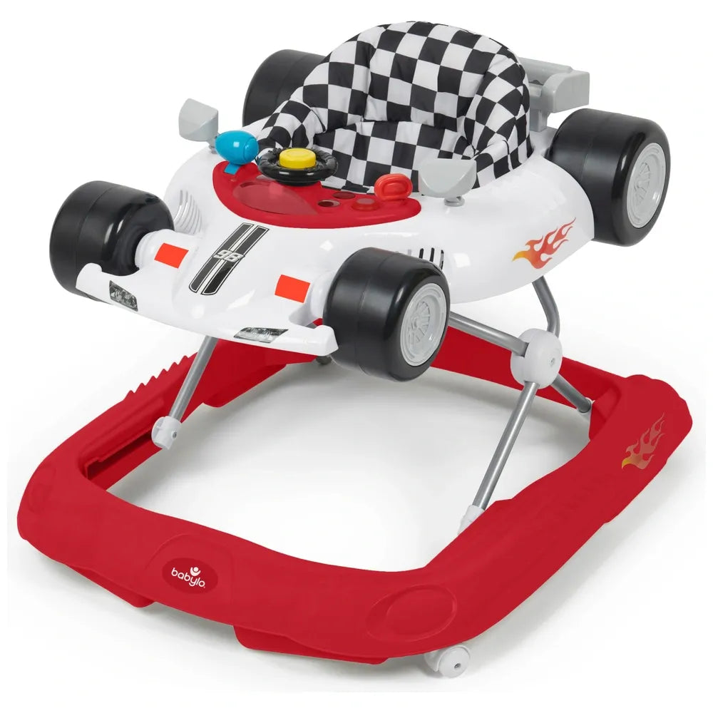 Babylo Racing Car 2-in-1 Baby Walker – Push Walker & Ride-On for Babies and Toddlers