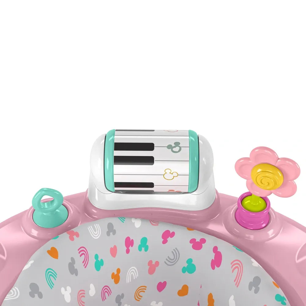 Bright Starts Disney Baby Minnie Mouse Activity Jumper – Musical & Interactive Jumper for Babies