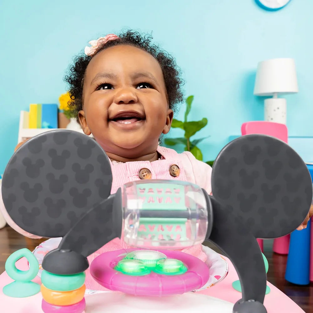 Bright Starts Disney Baby Minnie Mouse Walker – Interactive First Steps Walker for Babies